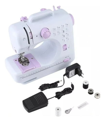 Mini Máquina De Coser Portátil Genérica Portable Color Blanc