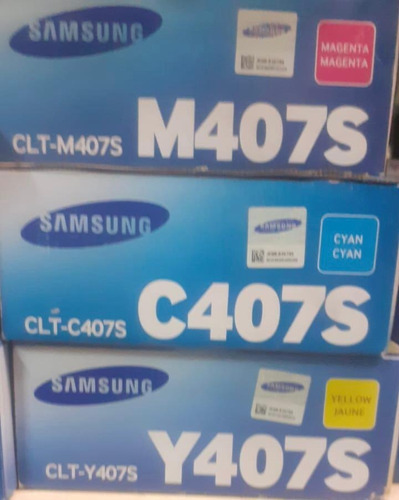Toner Samsung Original Clt-407s Combo De 3 Colores M,c,y