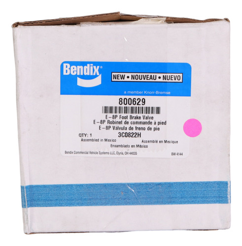 Valvula De Pie E8 Bendix / Bx800629