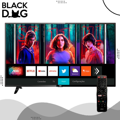 Imagen 3 de 3 de Tv Smart Aoc 43 Pulgadas Full Hd Gtia. 2 Años + Auricu Inal