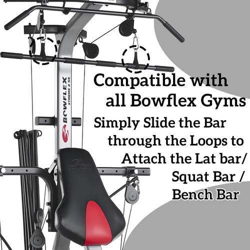 Lat/bench/squat Bar - Correas De Fijación Para Barra De Se.