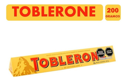 Toblerone Chocolate Suizo Con Leche (barra De 200gr)