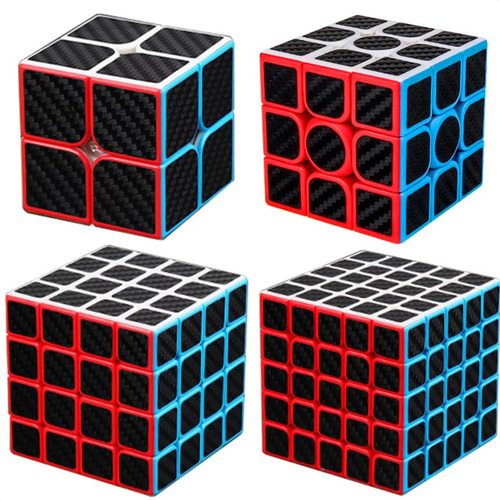 Cubo Rubik 2x2 3x3 4x4 5x5 Cobra Profesional Fibra Carbono