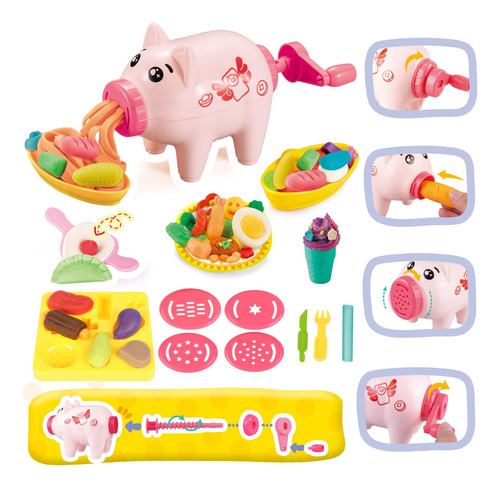Set Playdough Para Hacer Helados Y Fideos Para Fiestas Y Hel