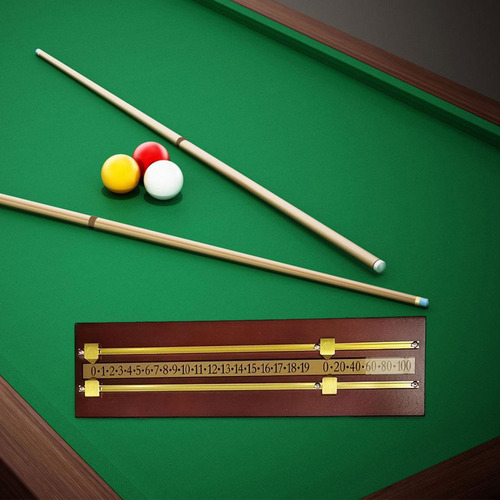 Snooker Billiard Mareador Maltado Montado En La Marrón