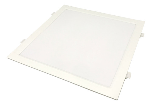 Panel Cuadrado Led 24w Embutir Diseño Delgado King Estructura Blanco Cálido