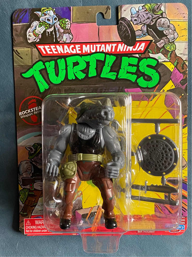 Tmnt Playmates Rocksteady Bebop Y Destructor Figuras Tortuga (Usado)
