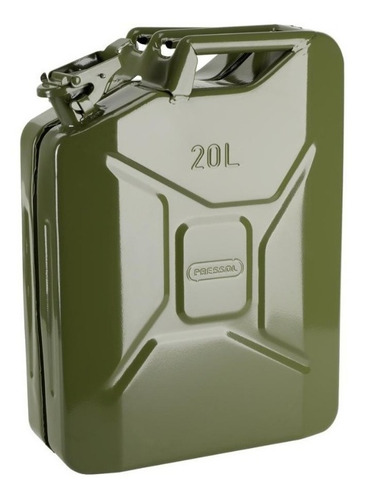 Imagen 1 de 2 de Bidón Tanque Metálico Combustible 10 Lts. Tipo Militar - Tyt