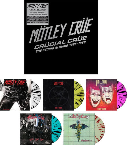 Motley Crucial Crucial Crue The Studio Albums 1981-1989 Vinilo