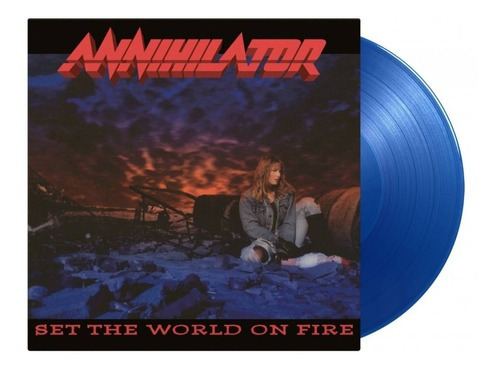 Annihilator Set The World On Fire Vinilo Azul