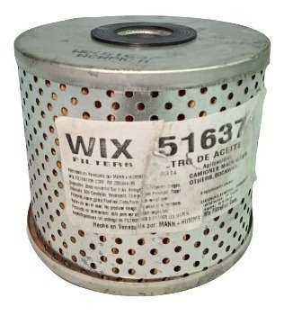 Filtro Aceite Wix 51637 Dirección Asistida En Camion Pesado