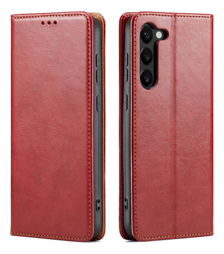 Funda De Piel Fierre Shann Para Samsung Galaxy S23 5g