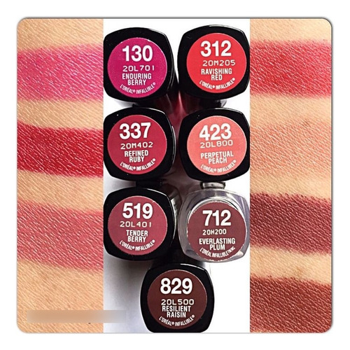 Labial Le Rouge Infallible Loreal Paris Cremoso 829 Resilient Raisin