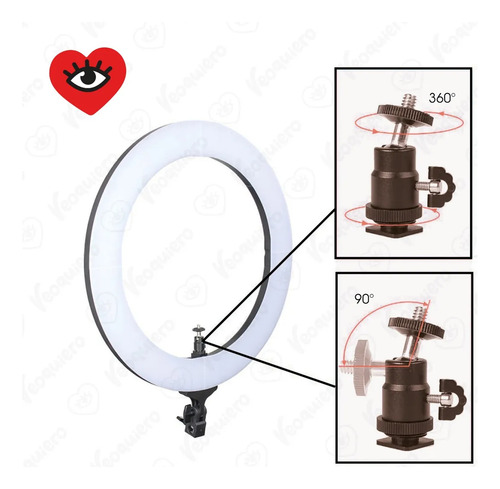 Aro De Luz Anillo Led 26 Cm Con Trípode 2 Mts Selfie Flash Tiktok Veoquiero