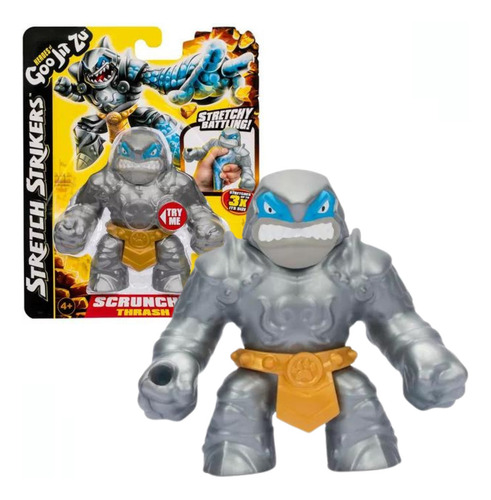 Muñeca elástica Goo Jit Zu Stretch Strikers de 10 cm