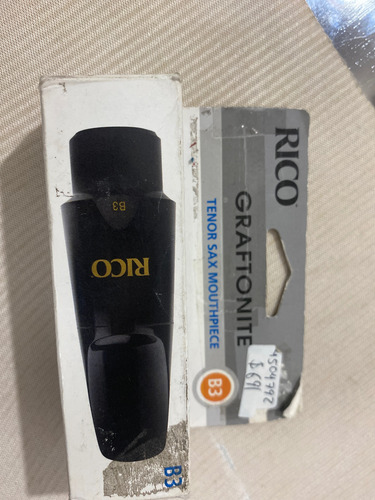 Boquilla Rico B3 Para Saxofón Tenor Negro (Usado)