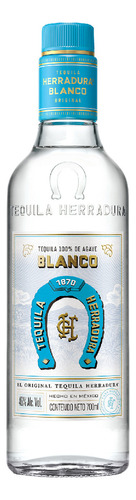 Tequila Herradura blanco con 46% de alcohol botella de 700ml