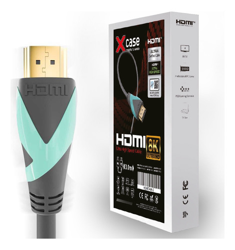 Cable Hdmi Xcase 5 Mts Ver 2.1 Macho-macho Soporta 8k