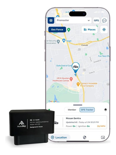 Vehicle_gps Autosky Gps Tracker Negro