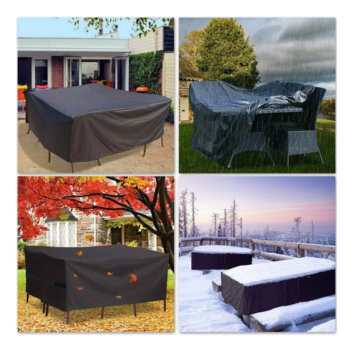 - Funda For Muebles De Jardín, Color Negro-210d-200x160 X