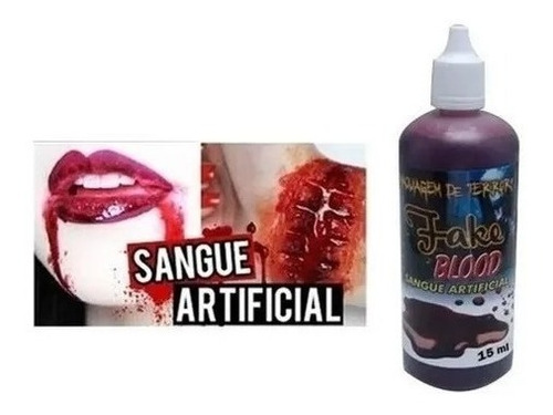 Imagem 2 de 2 de Sangue Artificial Falso Festa Halloween Make Fantasia 15 Ml