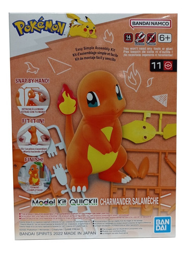 Pokémon Charmander Figura Maqueta Bandai Para Armar