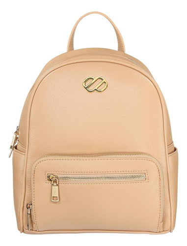 Bolsa Backpack Para Mujer Enso Eb302bpn Color Nude Acabado de los herrajes Pulido Color Beige