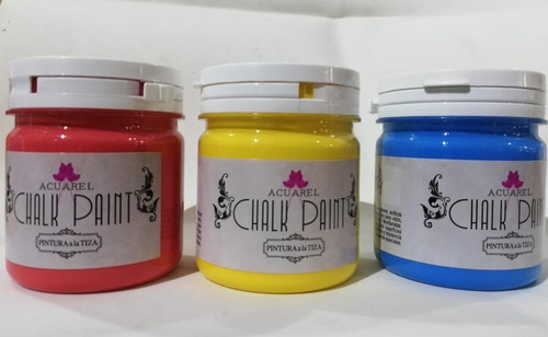 Pintura A La Tiza Chalk Paint Acuarel 200cc X5 Unidades