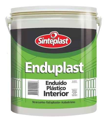 Enduido Plástico Interior Sinteplast 10 Kg Tienda Universo