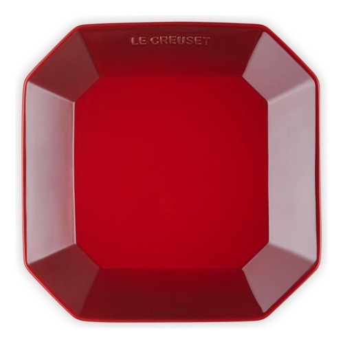 Prato Octagon Em Cerâmica 22 Cm Vermelho Le Creuset