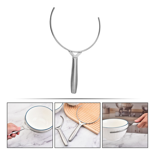 Pinza Para Cuencos De Acero Inoxidable, Antiescaldaduras, Cl