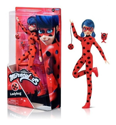 Muñeca Miraculous Ladybug Con Tikki Nuevo