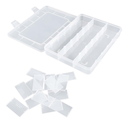 4 Caja Organizadora De Joyas Transparente Con Compartimentos