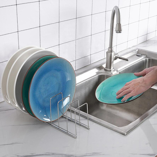 T Organizador De Platos De Mesa De Acero Inoxidable Para