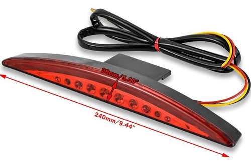 Luz Trasera Automotriz For Breakout Efi Fxsb Cvo 13-17 (roj
