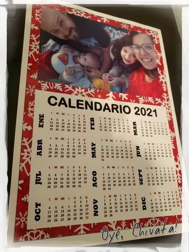 Calendario 2021 Papel Fotografico 210gr A4 Personalizado