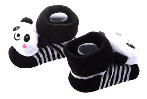 Sapatinho Panda Bebê Neném Pantufa Meia Quente Frio Inverno