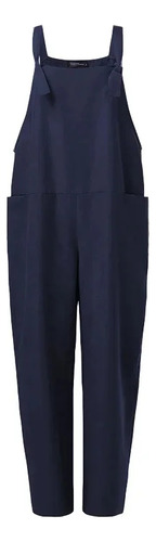 Pantalones Casuales Con Tirantes De Color Liso Spot Amazon N