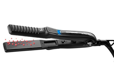 Imagen 1 de 2 de Planchita De Pelo Mondial Black Ion Tourmaline 40w P-13