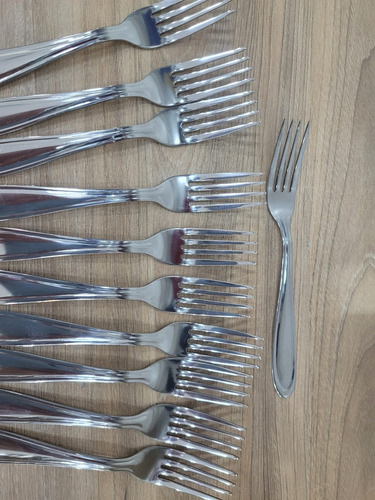 Kit 12 Garfos De Mesa Em Aço Inox Line Sl0206