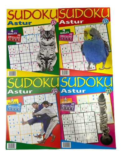  Sudoku Pack 4 Revistas 60 Paginas -globalchile 
