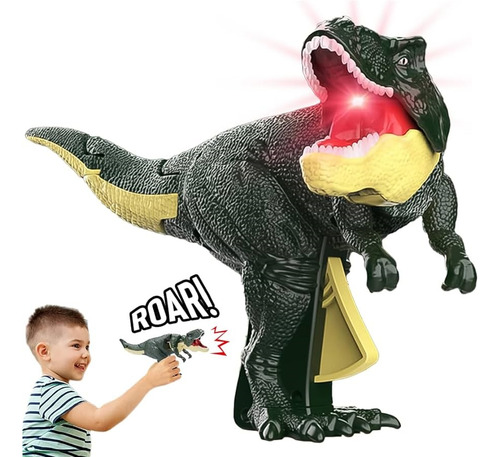Pistola Dinosaurio Zaza Tik Tok Luz Sonido Y Movimiento Tts