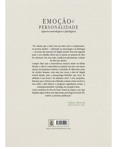 Emoção E Personalidade: Aspectos Neurológicos E Fisiológicos - Magda B. Arnold (vol. Ii)