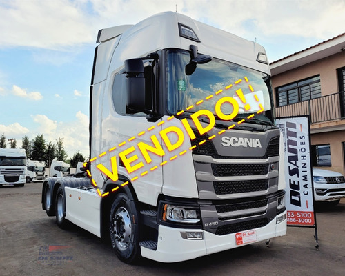Imagem 1 de 14 de Scania R450 6x2 Ano 2019/19 Teto Alto Automatico C/ Retarder