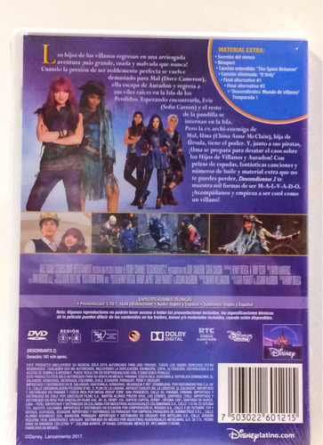 Imagen 2 de 2 de Descendientes 2 (disney Dvd) Nuevo