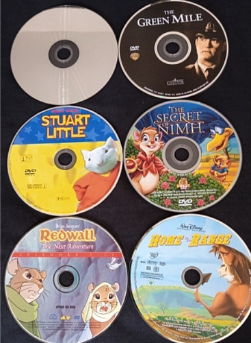 6 Dvd-the Green Mile-stuart Little-the Witches, Infantiles