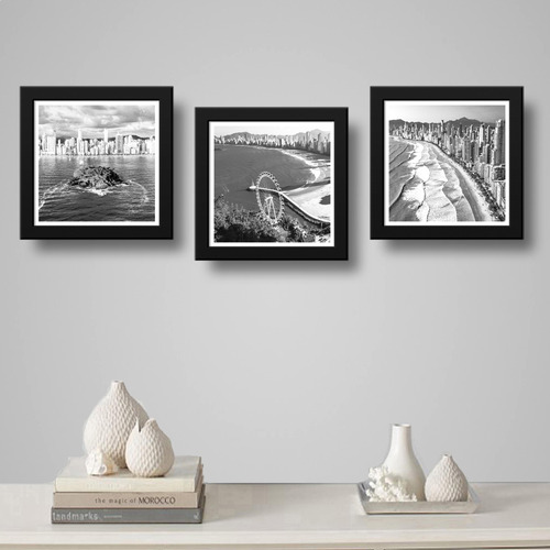 Set 3 Cuadros Balneário Camboriú Brasil Paisaje Decoracion