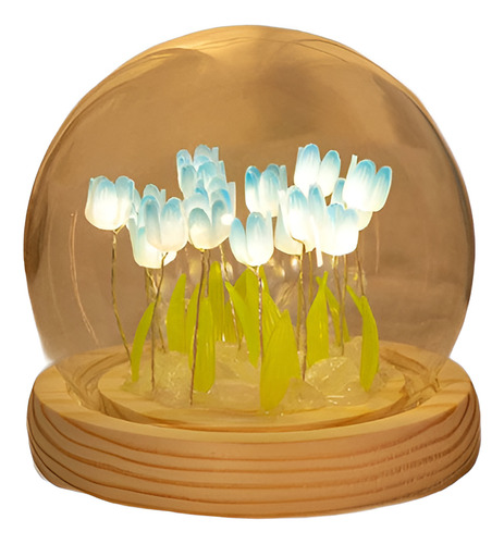 Pr Uz De Noche Tulipn A Pil Deco (20 Flores) Azul