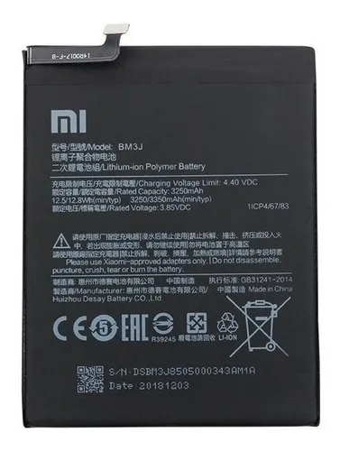 Bateria Xiaomi Mi8 Lite Bm3j Bm-3j Bm 3j Pronta Entrega
