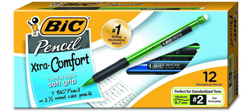 Lapiz Mecanico Bic Xtra-comfort 0.7 Mm X12 Unidades